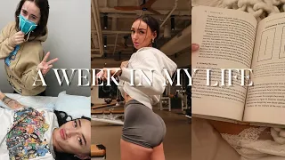 a week in my life | working out, my first rave, urgent care, running errands, etc.