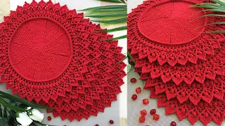 Crochet sousplat, hot plate