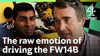 An Emotional Karun Chandhok Took The Iconic Williams Racing FW14B For A Lap Of Silverstone F1 | C4F1