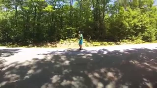 My worst longboard crash, on video...