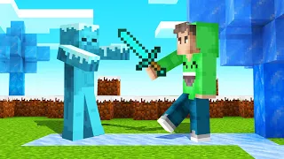 MINECRAFT But EVERYTHING You TOUCH = FROZEN!