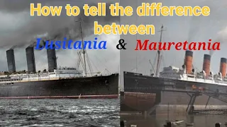 The difference between Lusitania and Mauretania