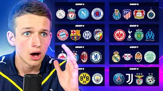 REACTING TO THE 22/23 CHAMPIONS LEAGUE DRAW