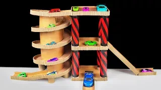 How to Make Cardboard Toy Car Garage Playset for Hot Wheels Cars