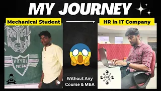 ⚒️Non IT Background ppl, Must watch this to get a job in IT🖥️| My Complete Journey |HR jobs in tamil