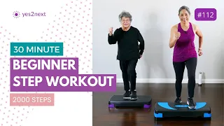 30 minute Easy Basic Step Aerobics for Beginners, Seniors