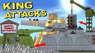 "King Dorian attacks the Soviet Monster" Cartoons about tanks
