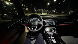 2024 Audi Q8 Night Test Drive POV - No Comment