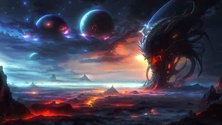 " Alien Horizons " Dark Space Ambient 1 Hour Music for | Relaxing , Studying, Working, Sleeping |