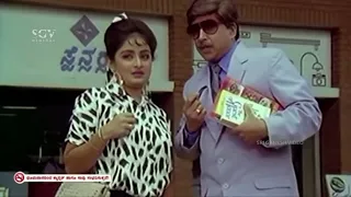 Vishnuvardhan Save Bhavya From Traffic Police- Lion jagapathi rao kannada movie part-2