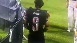 Samuel LOUISVILLE CARDINAL FRESHMAN with 100 Yard Touchdown from kickoff vs #11 Clemson