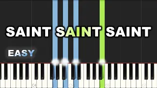 Franck Mulaja - Saint Saint Saint | EASY PIANO TUTORIAL BY Extreme Midi