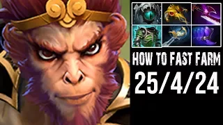 SG.Costabile [Monkey King] How to Fast Farm, Dota 2 7.14 | Full Game