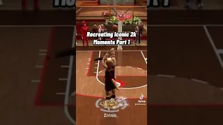 Recreating Iconic 2k Moments #shorts #nba2k22 #nba2k