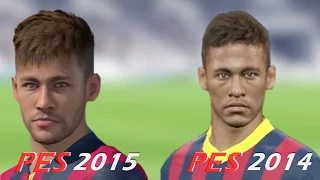 PES 2015 vs PES 2014 Barcelona Face Comparison