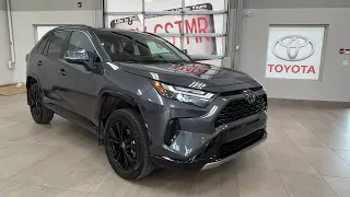 Gray 2022 Toyota RAV4 Hybrid SE Review Sherwood Park Toyota