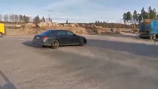 Mercedes S63 AMG crazy burnout 710hp, 1051nm