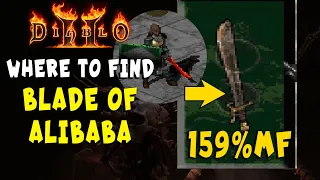 Best Place to Find Blade of Alibaba (159% Magic Find) in Diablo 2 Resurrected / D2R