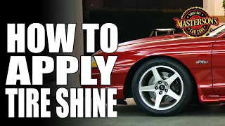 How To Give Your Tires A Deep Black Shine - Detailing Tires & Tricks - Masterson's Car Care