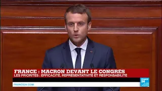 Macron devant le Congrès : "Tous les ans, je reviendrai devant vous pour rendre compte"