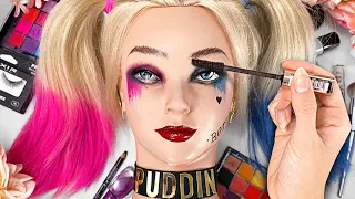 Turning a mannequin into Harley Quinn 💄