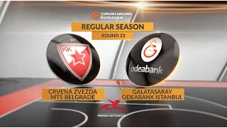 Highlights: Crvena Zvezda mts Belgrade-Galatasaray Odeabank Istanbul