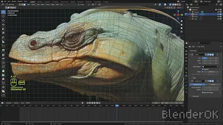 3d AI generated creature head modelling and animating in blender tutorial