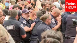 BREAKING NEWS: Police Officers Clash With Pro-Palestinian Activists At UNC