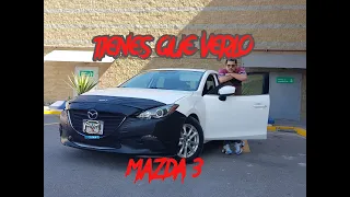 MAZDA 3 hatchback 2016 Lo BUENO y lo MALO(TIENES QUE VERLO )🤯