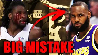 SCARY LEBRON JAMES FIGHT WITH ISAIAH STEWART AND GETS EJECTED! BIG MISTAKE FOR STEWART'S CAREER...