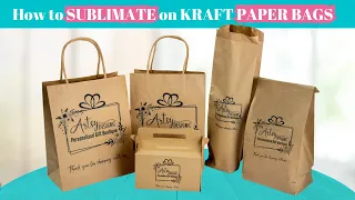 How to Sublimate on Kraft Paper Bags | DIY Personalized Paper Bags