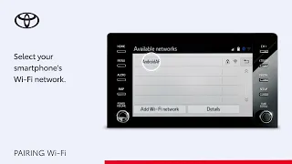 How to pair your Toyota's multimedia system via your smartphone's wi-fi network