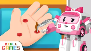Ambulance Helps the People Injured from an Earthquake | Robocar Poli | KIGLE GAMES