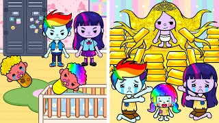 Twins Separated At Birth | My Little Pony In Toca Life World | 내 작은 조랑말 슬픈 기원 사랑 이야기 | Toca Boca