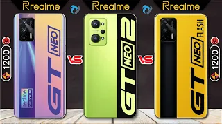 Realme Gt NEO vs Realme GT NEO 2 vs Realme GT NEO Flash Full Comparison | Which is Best