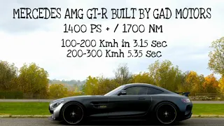 1400 + PS Mercedes AMG GT-R built by GAD-Motors Acceleration&Sound