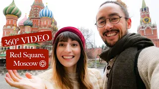 Virtual Tour of Moscow's Red Square! (at Christmas) | 360° Video