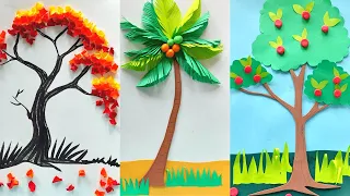 DIY Simple and Easy Paper Craft Trees | How to Make Paper Tree | Beginner Art | Craftmerint