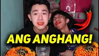 Spicy Noodles Challenge with Mimi! NAKAKASUKA 😂#MUKBEN