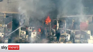 UK Heatwave: London Fire Brigade battle fires across capital