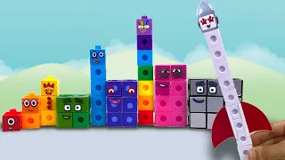 DIY Numberblocks 1 to 10 with Rocketship Ten Using SnapCubes || Keith's Toy Box