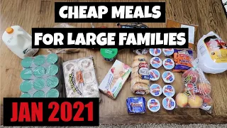 CHEAP & EASY MEALS FOR LARGE FAMILIES | BUDGET DINNERS | FRUGAL FIT MOM COOK WITH ME