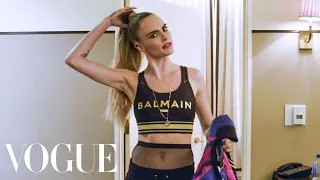 Cara Delevingne Gets Ready for the Balmain x Puma Collab Launch | Vogue