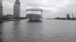 Harmony of the Seas leaves port of Rotterdam