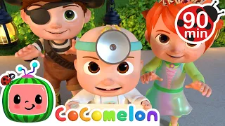 Silly Kooky Halloween | Cocomelon Nursery Rhymes 🚍🍉| Colors For Kids 🌈🏳️‍🌈