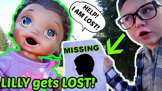 BABY ALIVE gets LOST at the PARK! The Lilly and Mommy Show! FUNNY KIDS SKIT!