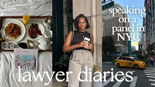 LAWYER DIARIES | NYC vlog, speaking engagements, LVLUP Legal event, solo travel, content creation