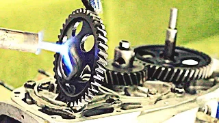 ASSEMBLY OF THE MOTORCYCLE ENGINE Dneipr (fake BMW)