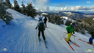 Korbielów - Pilsko - Jontek - Narty - trasy 5, 6 i 1a - zjazd z kamerą na Gimbalu 4K