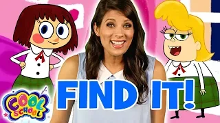 Find The Stepsisters! Cinderella - Story Time with Ms. Booksy | Find It Games | Cool School